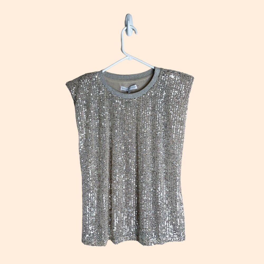 Anthropologie Endless Rose Sequin Top